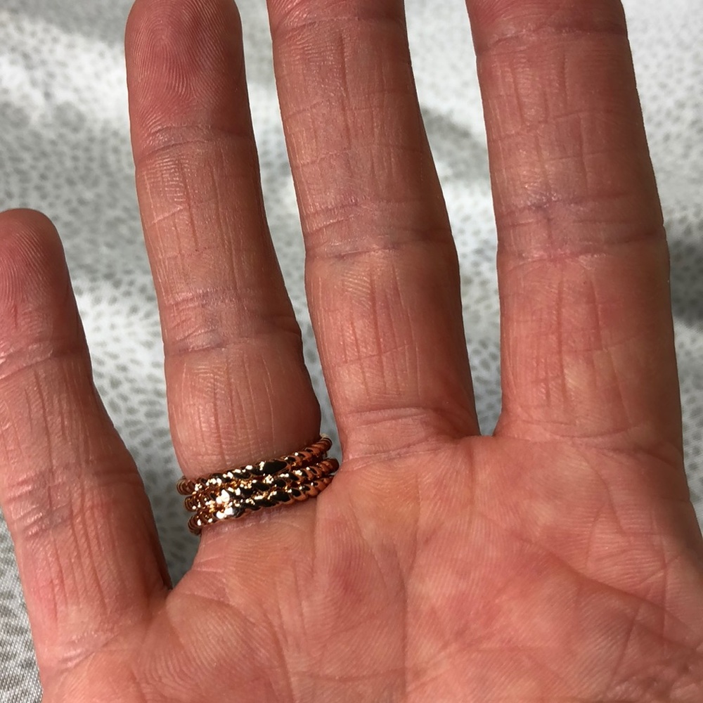 NWT Rose Gold CharterClub stone metal wrapped ring - Picture 7 of 8
